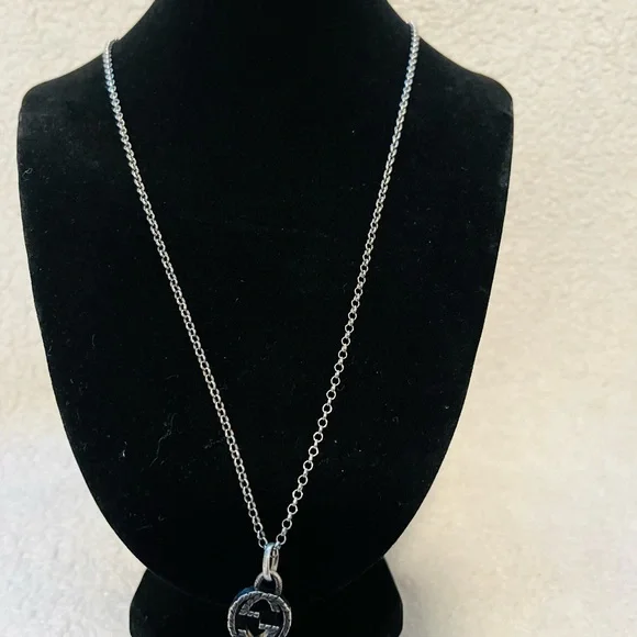 Gucci Interlocking G Arabesque 925 Silver Necklace - Picture 7 of 7